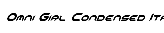 Omni Girl Condensed Italic