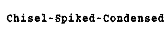 Chisel-Spiked-Condensed