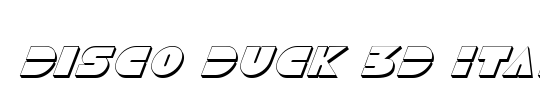Disco Duck 3D Italic
