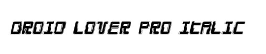 Droid Lover Pro Italic