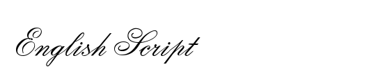 English Script