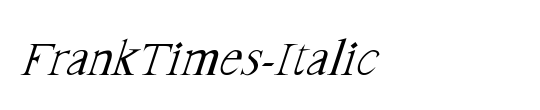 FrankTimes-Italic