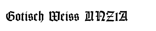 Gotisch Weiss UNZ1A