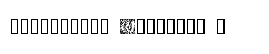 Ornamental Initials W
