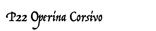 P22 Operina Corsivo