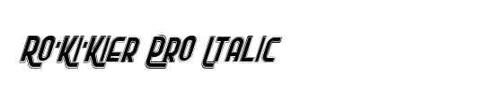 Ro'Ki'Kier Pro Italic
