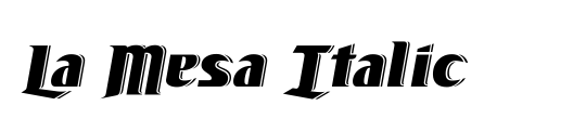 La Mesa Italic