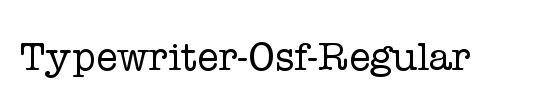 Typewriter-Osf