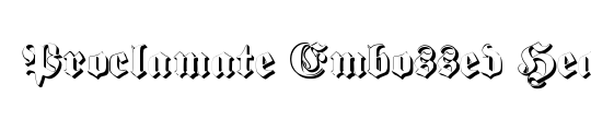 Proclamate Embossed