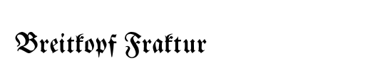 Breitkopf Fraktur