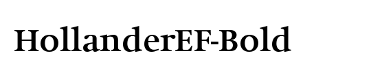 HollanderEF-Bold