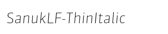SanukLF-ThinItalic