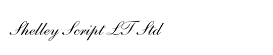 Shelley Script LT Std