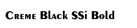 Creme Black SSi