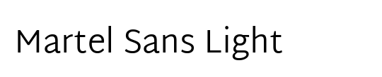 Martel Sans Light