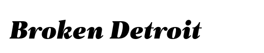 Broken Detroit