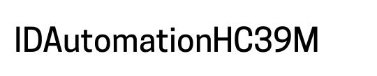 IDAutomationHC39M
