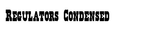 Regulators Condensed