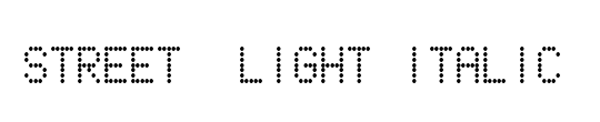 Street  Light Italic