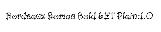 Bordeaux Roman Bold LET