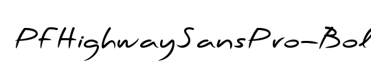 PF Highway Sans Pro