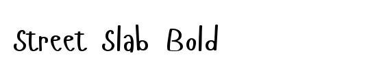 Street Slab Bold