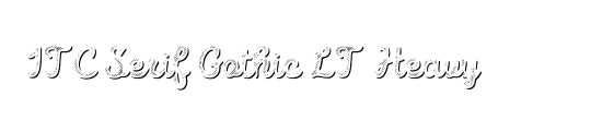 SerifGothic LT Heavy