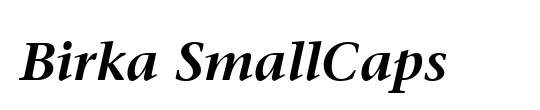 Birka SmallCaps