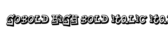 Gobold High Bold Italic