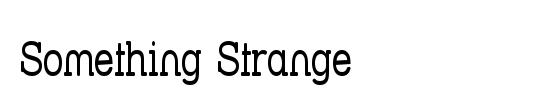 Something Strange