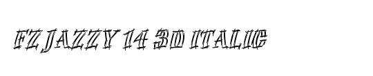 FZ JAZZY 14 3D ITALIC