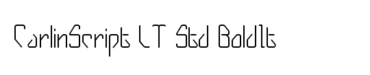 CarlinScript LT Std BoldIt