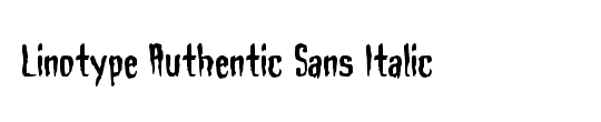 LTAuthenticSans Italic