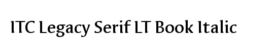 ITCLegacySerif LT Book