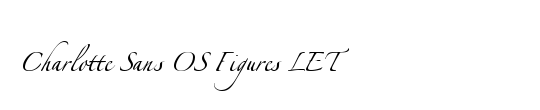 Charlotte Sans OS Figures LET