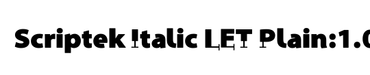Scriptek Italic LET
