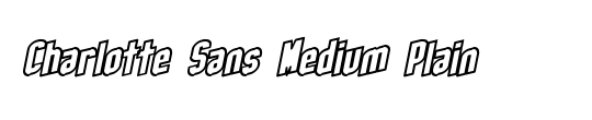 Charlotte Sans Medium