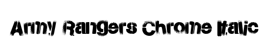 Army Rangers Chrome Italic
