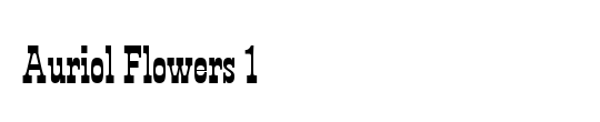 Auriol FlowersOne