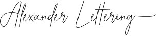 Alexander Lettering